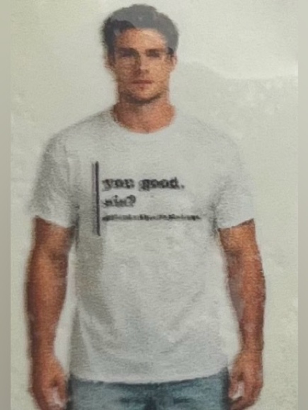 3 pieces .Men's White Graphic Crewneck T-Shirt